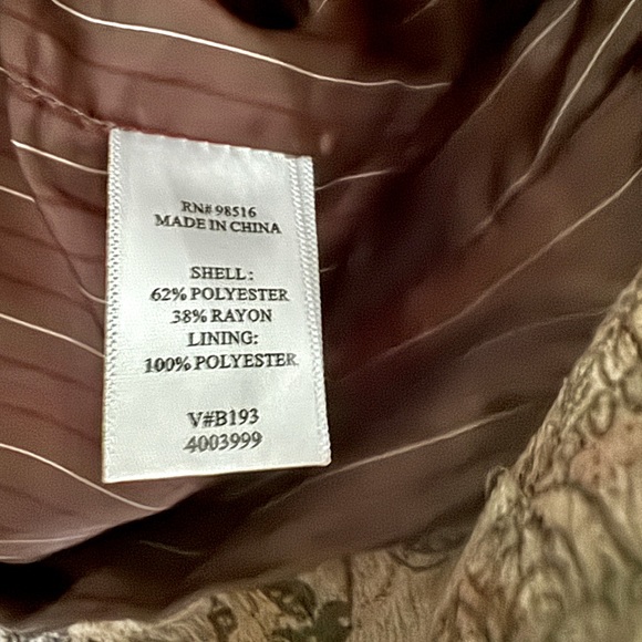 ❄️COLDWATER CREEK❄️ BROCADE FITTED SATIN LINED BLAZER JACKET NWT💦 - Picture 5 of 9